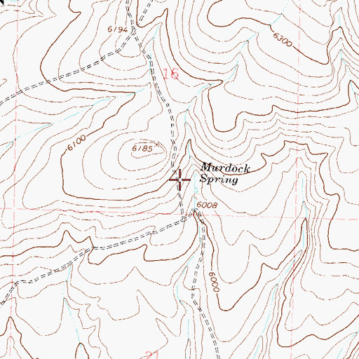 Topographic Map of Murdock Spring, NV