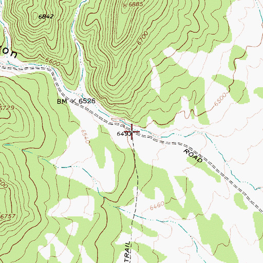 Topographic Map of Murry Canyon, NV