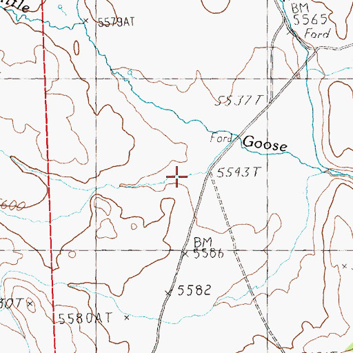 Topographic Map of Mustang Draw, NV