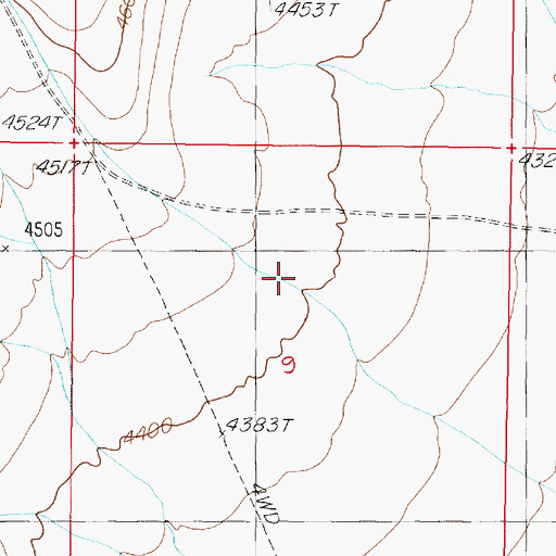 Topographic Map of Muttlebury Canyon, NV