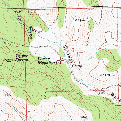 Topographic Map of Narrow Canyon, NV