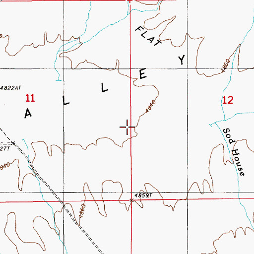 Topographic Map of Neil Creek, NV