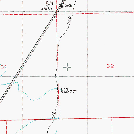 Topographic Map of Nelson Creek, NV