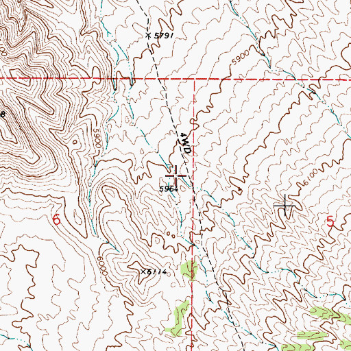 Topographic Map of Nevada Canyon, NV
