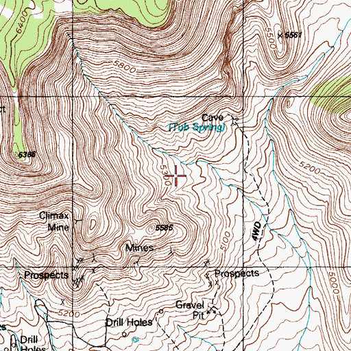 Topographic Map of Nevada Test Site Area 15, NV