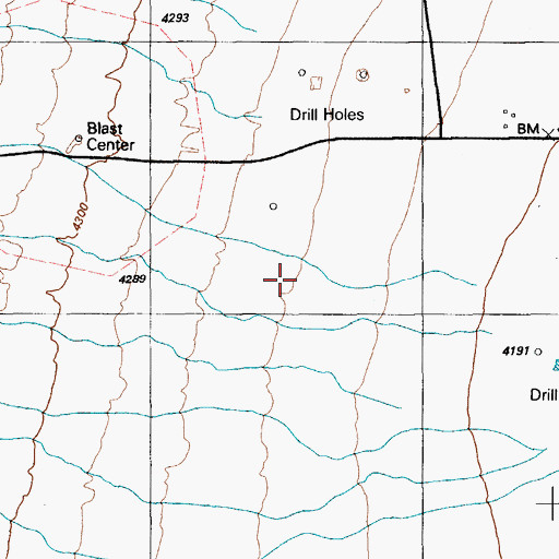 Topographic Map of Nevada Test Site Area 4, NV