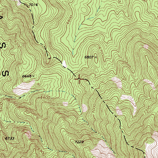 Topographic Map of New Pass Range, NV