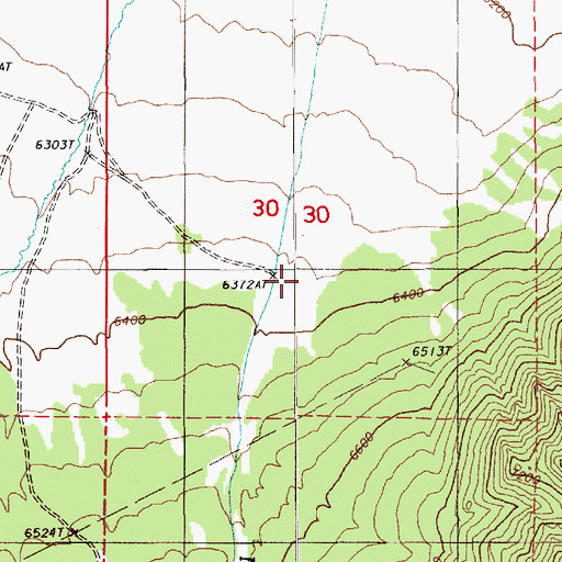 Topographic Map of Niel Creek, NV