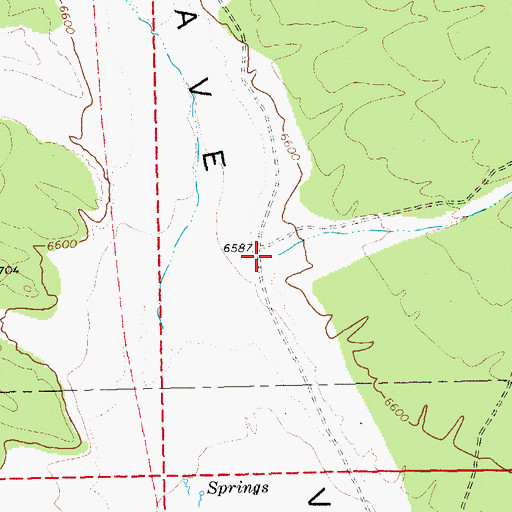 Topographic Map of North Creek, NV