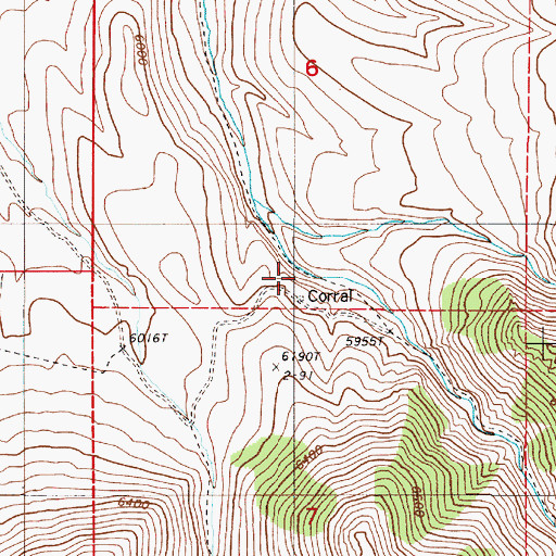 Topographic Map of North Fork Trout Creek, NV