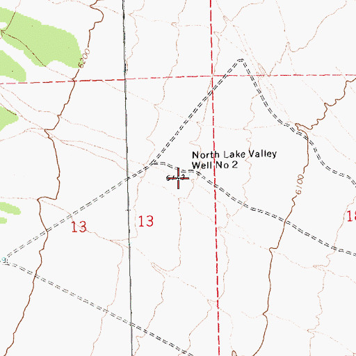 Topographic Map of North Lake Valley Well Number Two, NV