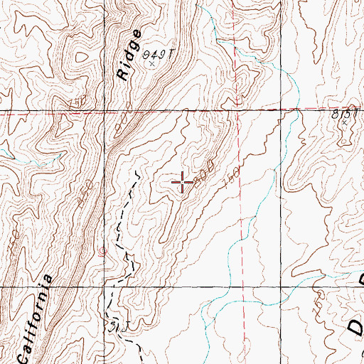 Topographic Map of North Muddy Mountains, NV