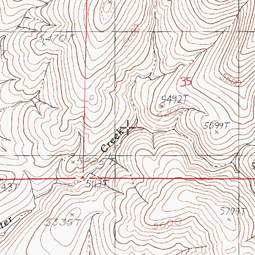 Topographic Map of North Shyster Creek, NV
