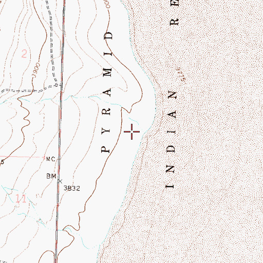Topographic Map of Nugent Canyon, NV