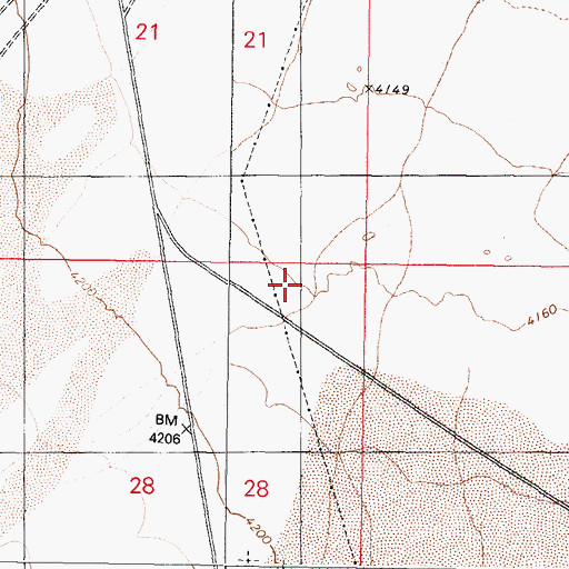 Topographic Map of Nugent Wash, NV