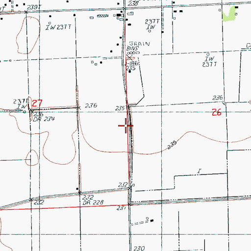 Topographic Map of Herget Chapel (historical), AR