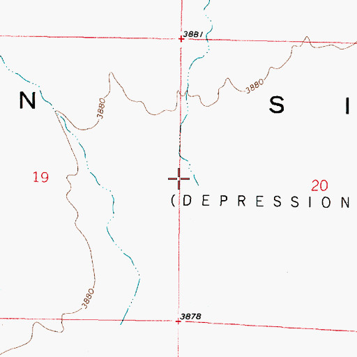 Topographic Map of Packard Wash, NV