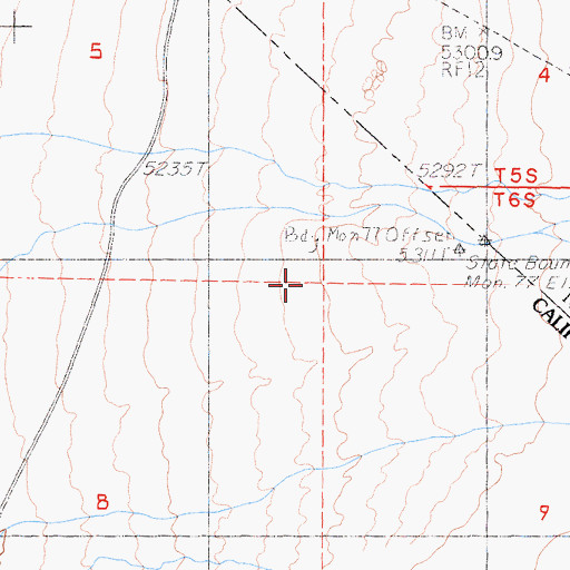 Topographic Map of Palmetto Wash, NV