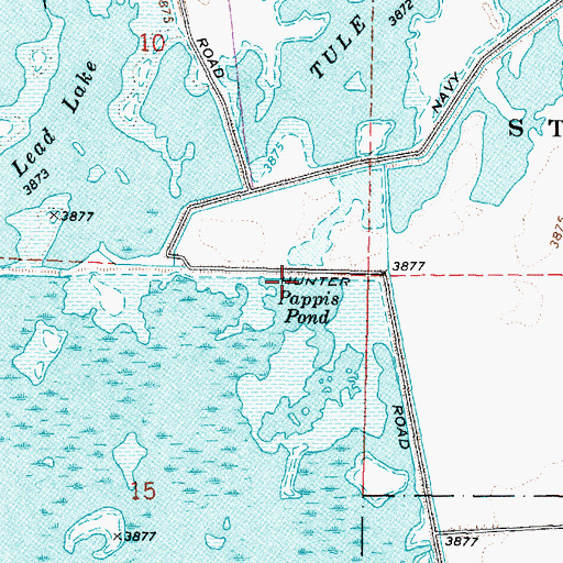 Topographic Map of Pappis Pond, NV