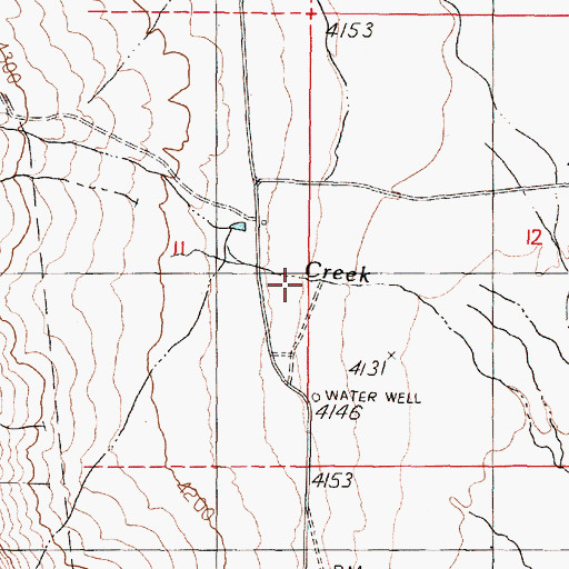 Topographic Map of Pass Creek, NV