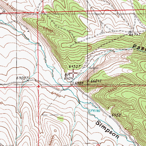 Topographic Map of Pastorino Canyon, NV