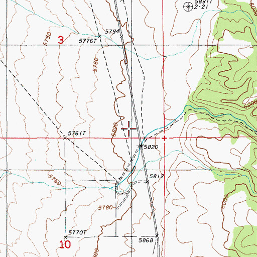 Topographic Map of Pat Canyon, NV