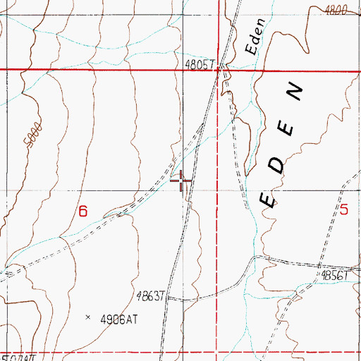 Topographic Map of Peak Canyon, NV