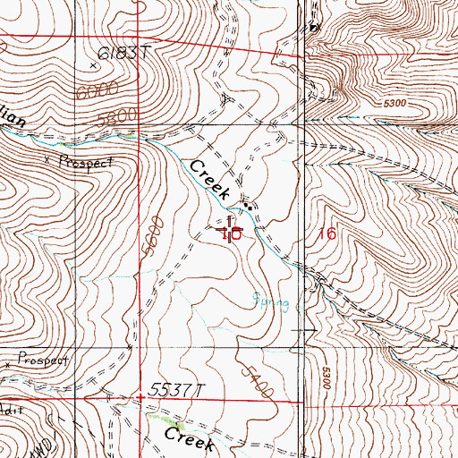 Topographic Map of Penson Ranch, NV