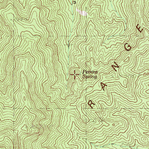Topographic Map of Perkins Spring, NV