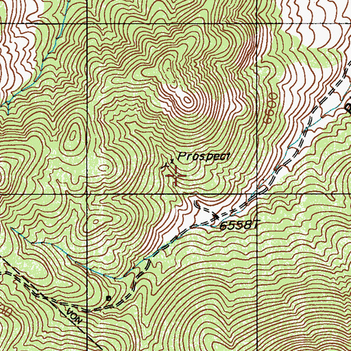 Topographic Map of Phinney Mine, NV
