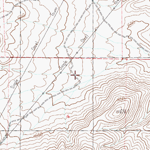 Topographic Map of Pierson Canyon, NV