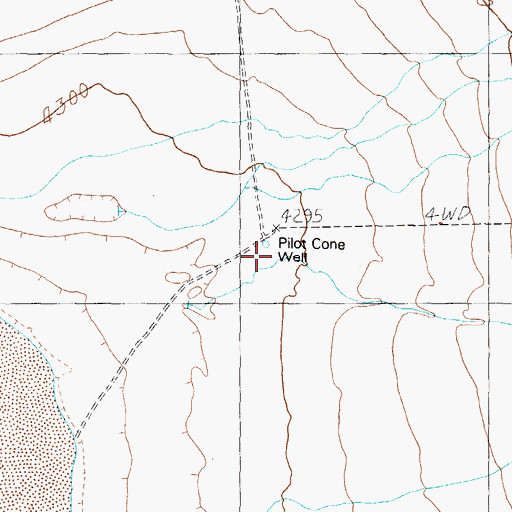 Topographic Map of Pilot Cone Well, NV
