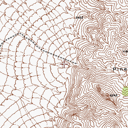 Topographic Map of Pine Canyon, NV