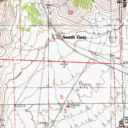 Topographic Map of Pinto Canyon, NV