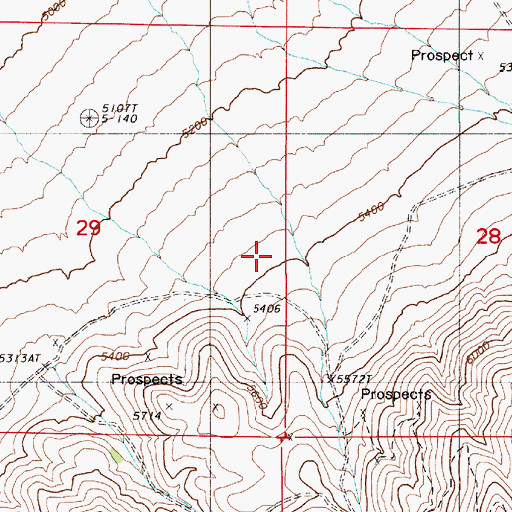 Topographic Map of Pipe Canyon, NV