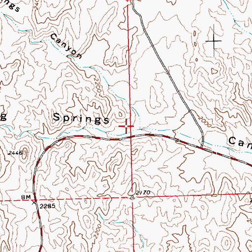 Topographic Map of Pipe Springs Canyon, NV