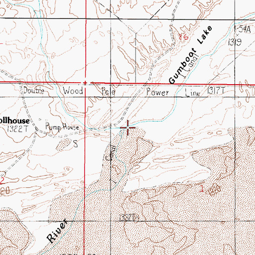 Topographic Map of Paiute Creek, NV