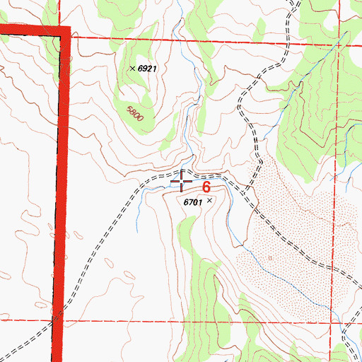 Topographic Map of Pizona Creek, NV
