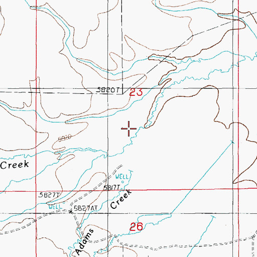 Topographic Map of Pleasant Valley Creek, NV