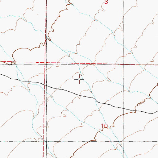 Topographic Map of Poker Brown Canyon, NV