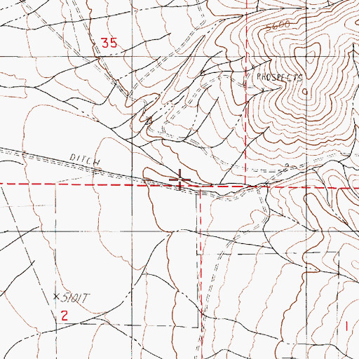Topographic Map of Pollard Canyon, NV