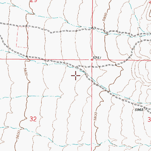 Topographic Map of Pony Canyon, NV