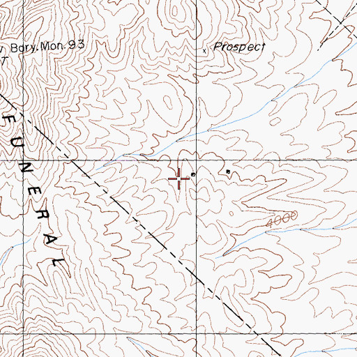 Topographic Map of Porter Mine, NV
