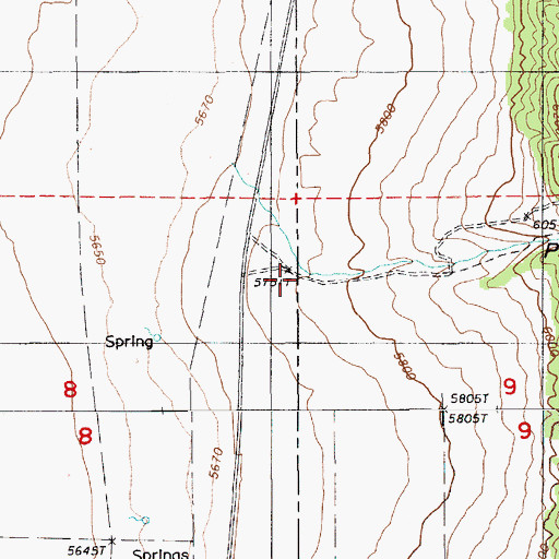 Topographic Map of Potato Canyon, NV