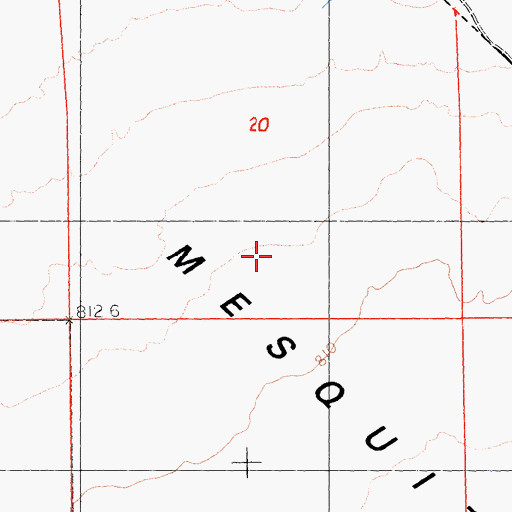 Topographic Map of Potosi Wash, NV