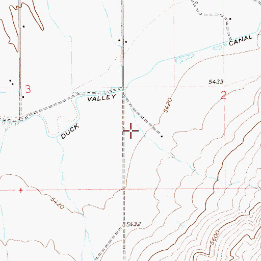 Topographic Map of Prentice Canyon, NV