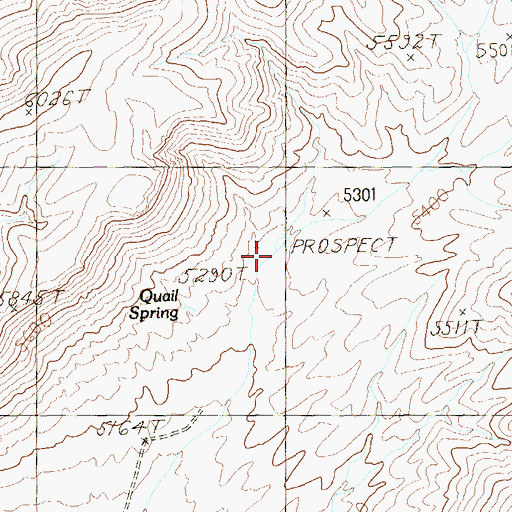 Topographic Map of Quail Spring, NV