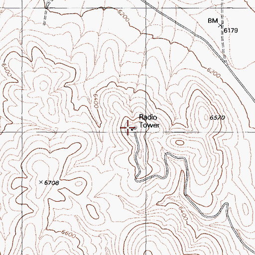 Topographic Map of Rabbit Spring Microwave Station, NV