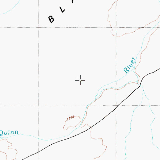 Topographic Map of Rabbithole Creek, NV