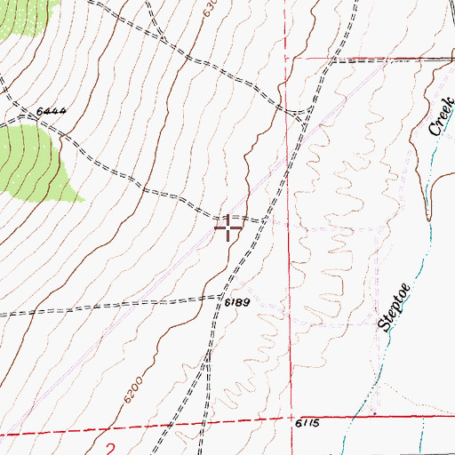 Topographic Map of Rattlesnake Canyon, NV